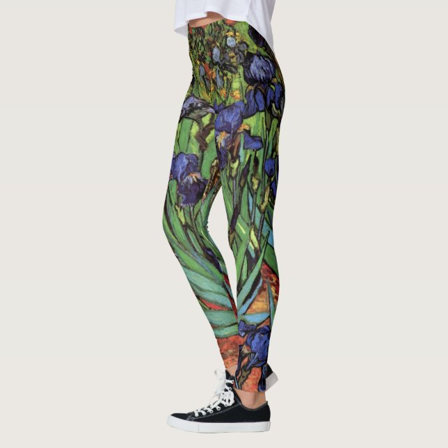 Leggings Irises de Vincent van Gogh, Jardin Vintage (Gauche)