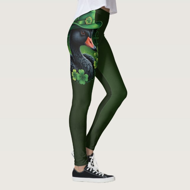 Leggings Irish Elegance, le cygne noir de St Patrick (Droite)