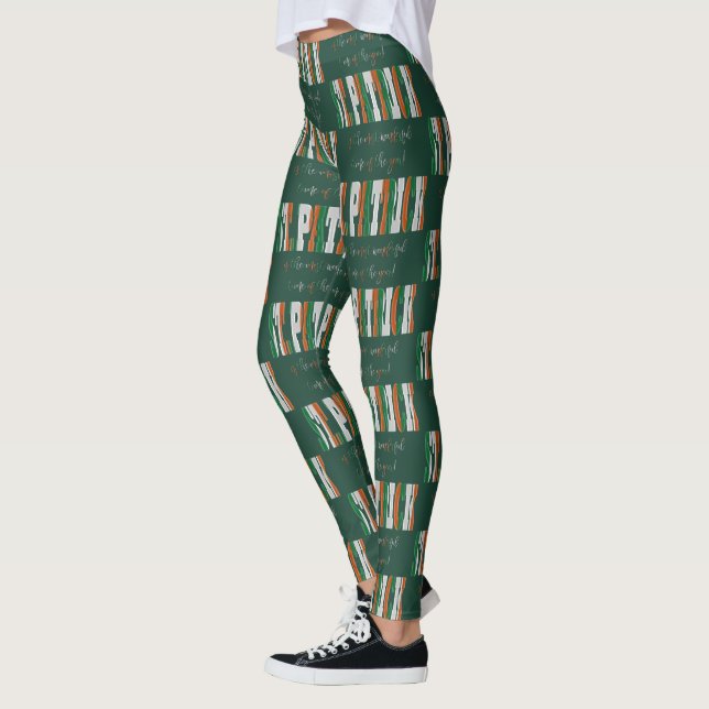 Leggings Irish Flag Colors dans Texte St. Patrick (Gauche)