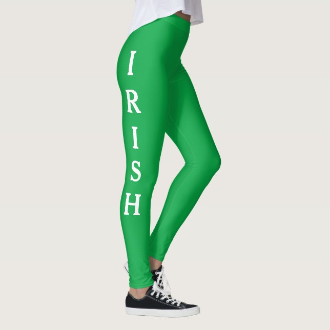 Leggings Irish Green St. Patricks Day Blanc 4Molly (Droite)