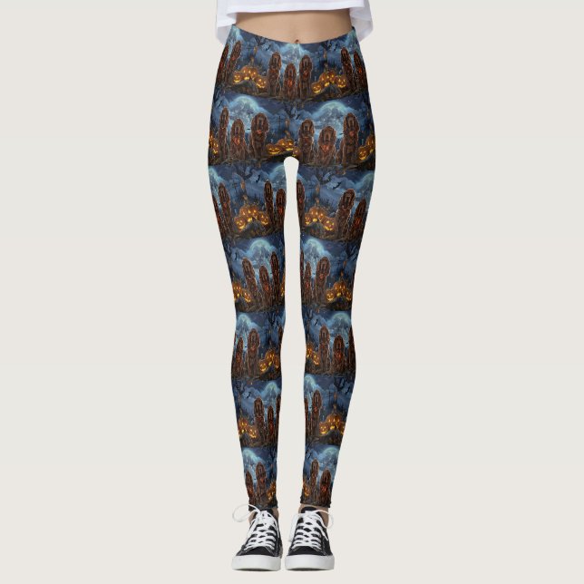 Leggings Irish Red Setter Halloween Épouvantable (Devant)