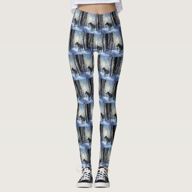 Leggings Irish Wolfhop Laisser neiger Noël (Devant)