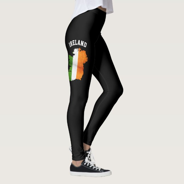 Leggings Irlande Pays Drapeau Couleurs, Stylish Femme (Droite)