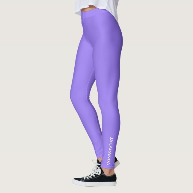 Leggings Jacaranda purple color (Gauche)