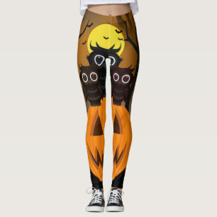 Leggings Jack-o'-lantern & Owls