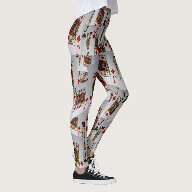 Leggings "Jack’s Wild : A Scatter of Poker Cards" (Droite)