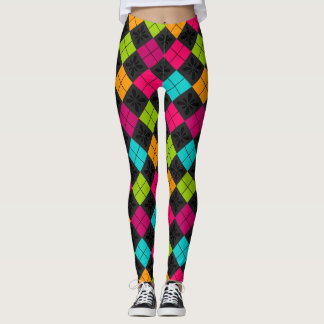 Leggings Jacquard de couleur socialite Motif