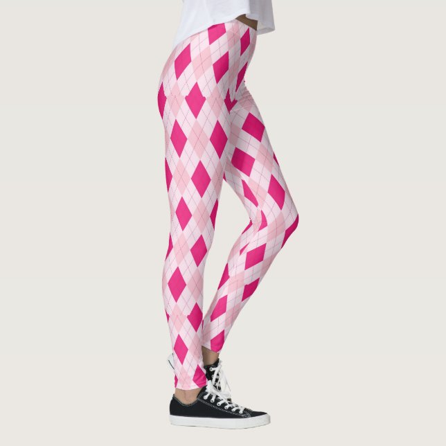 Leggings Jacquard rose (Droite)