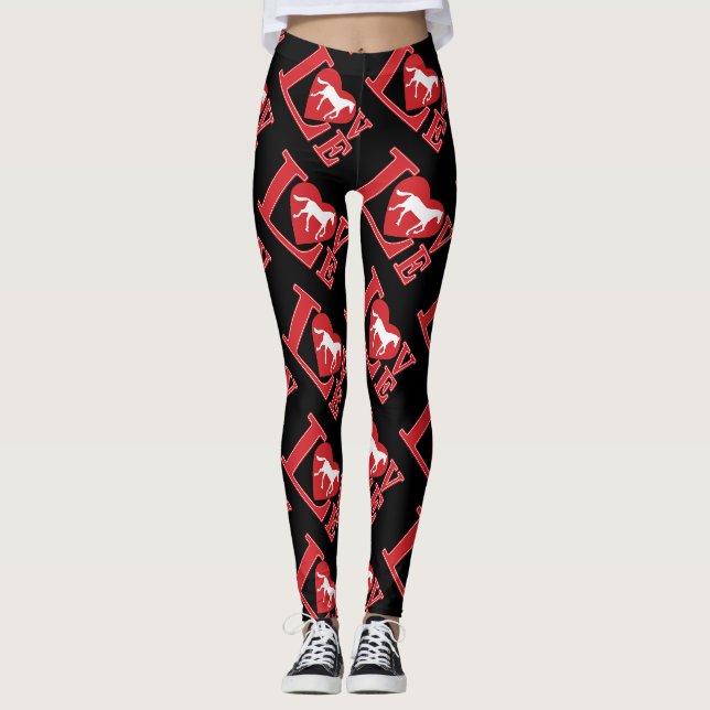 Leggings J'adore les chevaux, j'adore les chevaux (Devant)
