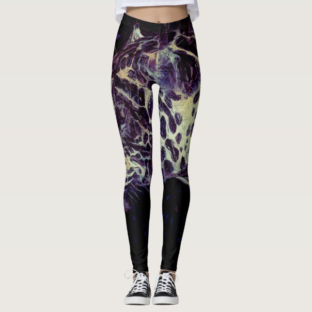 Leggings Jaguar moderne violet (Devant)