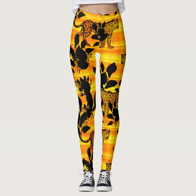 Leggings Jaguar sauvage (Devant)