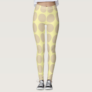 Leggings Jaguettes de points neutres en crème d'ivoire