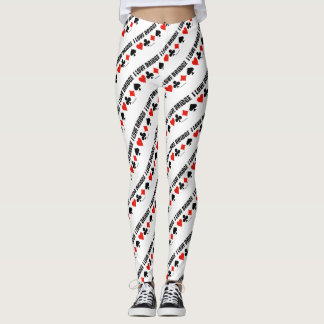 Leggings J'aime Bridge Quatre Couleurs Cartes Jeu de Bridge