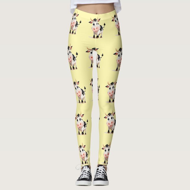 Leggings J'Aime Cows Art Thunder_Cove (Devant)