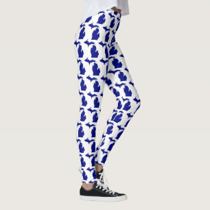 Leggings J'aime le design des Grands Lacs Michigan