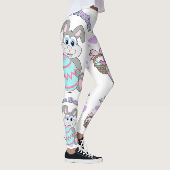 Leggings J'Aime Le Lapin De Pâques (Droite)