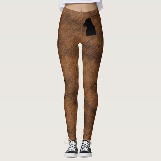 Leggings J'aime mon petit ami, mais j'aime encore plus mon  (Devant)