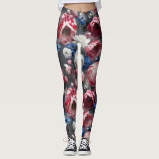 Leggings Jalons de beauté florissante Élégance florale en m