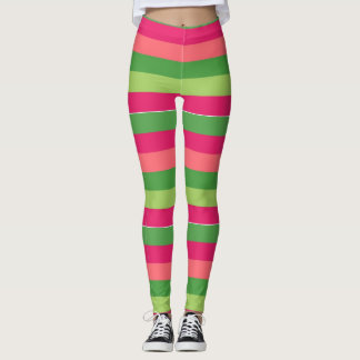 Leggings Jalons de couleur préppy
