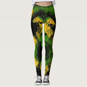 Leggings Jamaica Lion Flag Proud Jamaicans