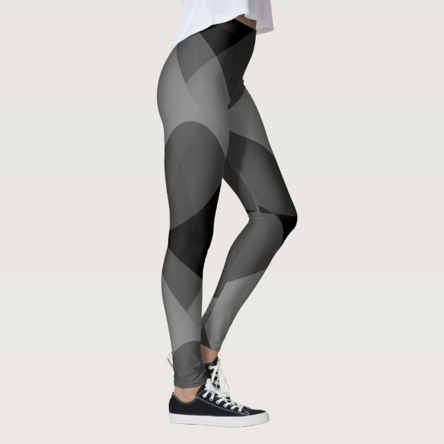 Leggings Jambes abstraites foncées (Droite)