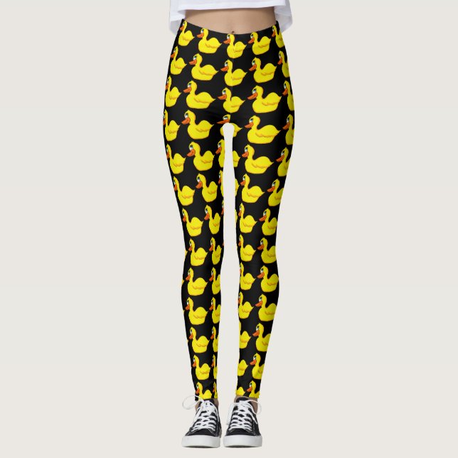 Leggings Jambes de canards jaunes (Devant)