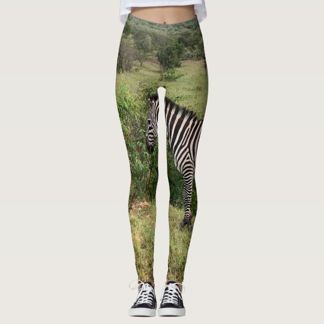 Leggings Jambes de Zèbre (Devant)