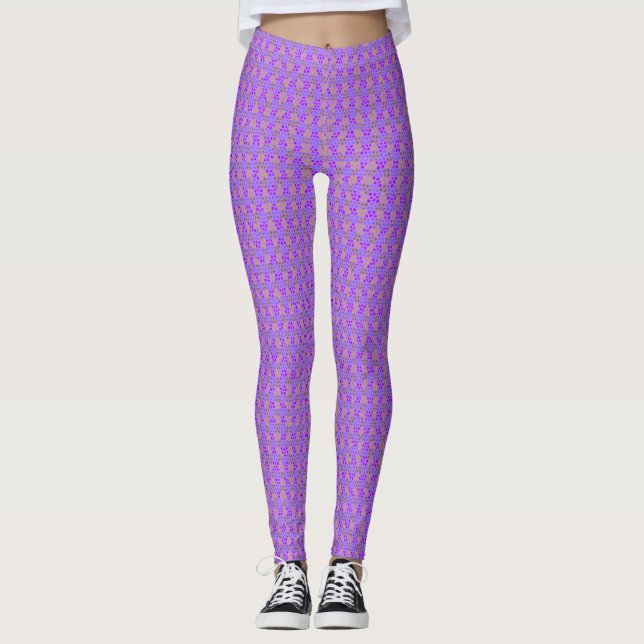 Leggings Jambes des femmes violettes (Devant)