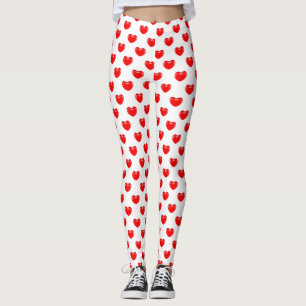 Leggings jambières de coeurs de bonbons