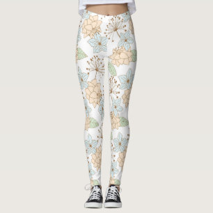 Leggings jambières de fleurs
