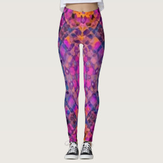 Leggings jambières de kaléidoscope arc-en-ciel