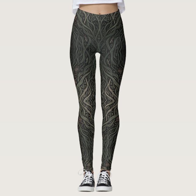 Leggings Jambières de la connaissance de la forêt interdite (Devant)
