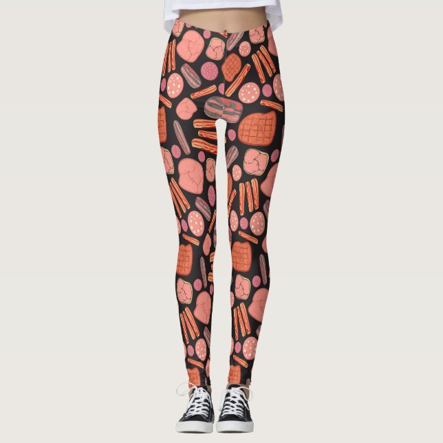 Leggings jambières de l'amant de saucisse (Devant)