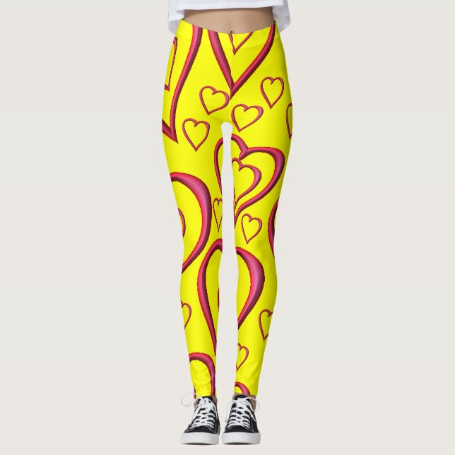 Leggings jambiers coeur valentin (Devant)