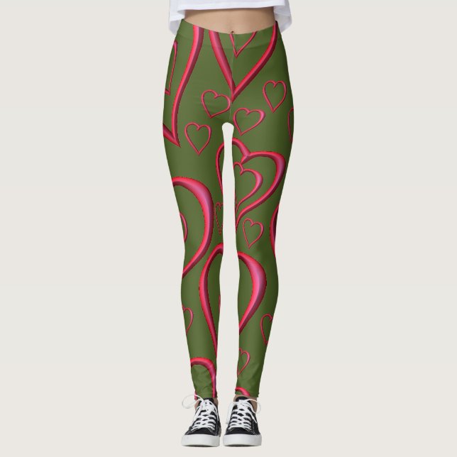 Leggings jambiers coeur valentin (Devant)