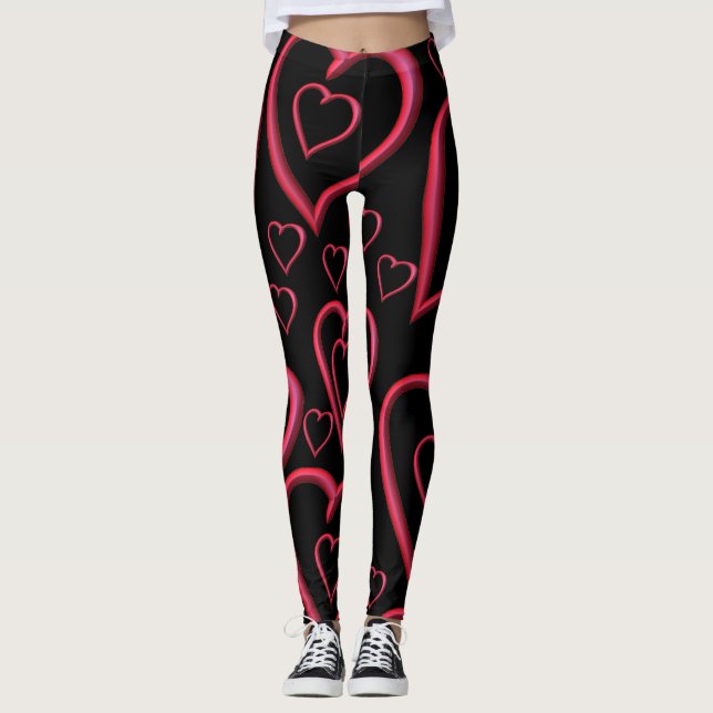 Leggings jambiers coeur valentin (Devant)