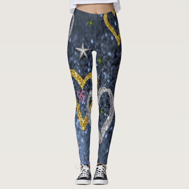 Leggings jambiers coeur valentin (Devant)