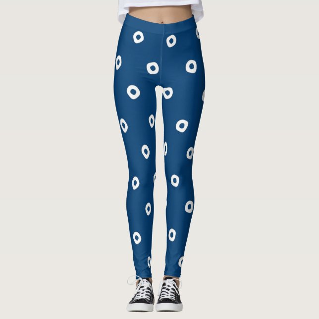 Leggings Japonais Indigo Blue (Devant)