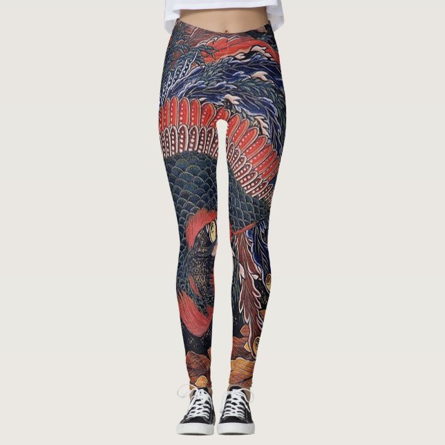 Leggings Japonais Phoenix (Devant)