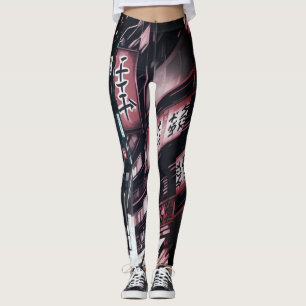Leggings Japonais Street Cyberpunk Tokyo Streetwear