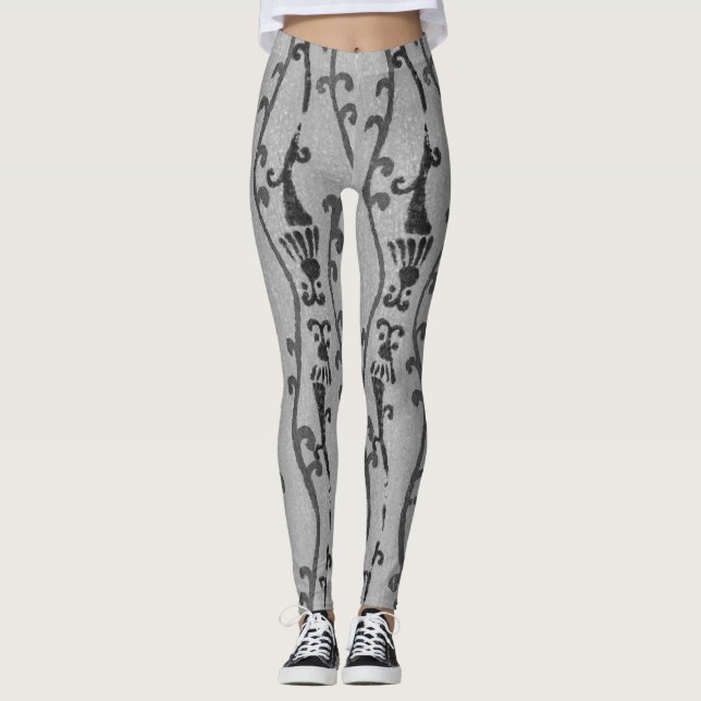 LEGGINGS JAPONAIS WOODBLOCK MOTIF IMPRIMÉ LÉGINES (Devant)