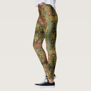 Leggings Jaquard victorien de Peacock et d'Oakleaf