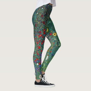 Leggings Jardin agricole avec tournesol par Klimt, Fleurs V