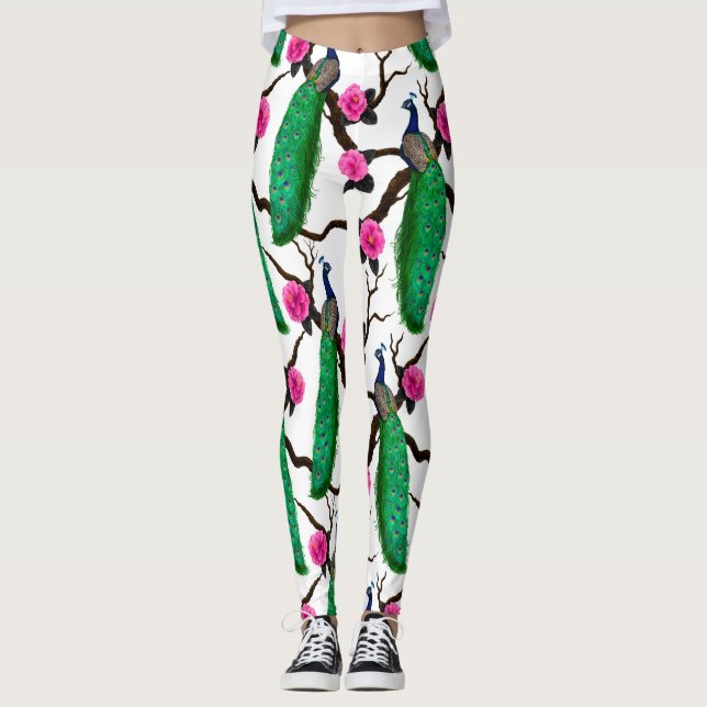 Leggings Jardin de Peacock (Devant)
