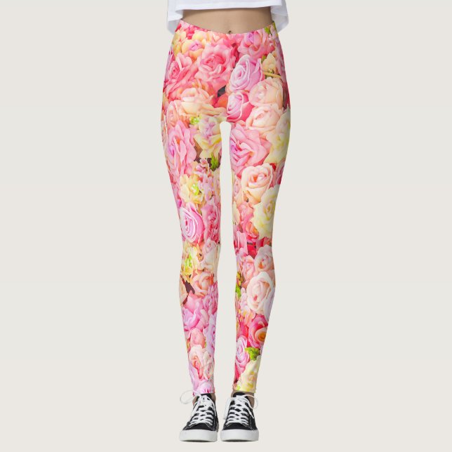 Leggings Jardin de roses (Devant)
