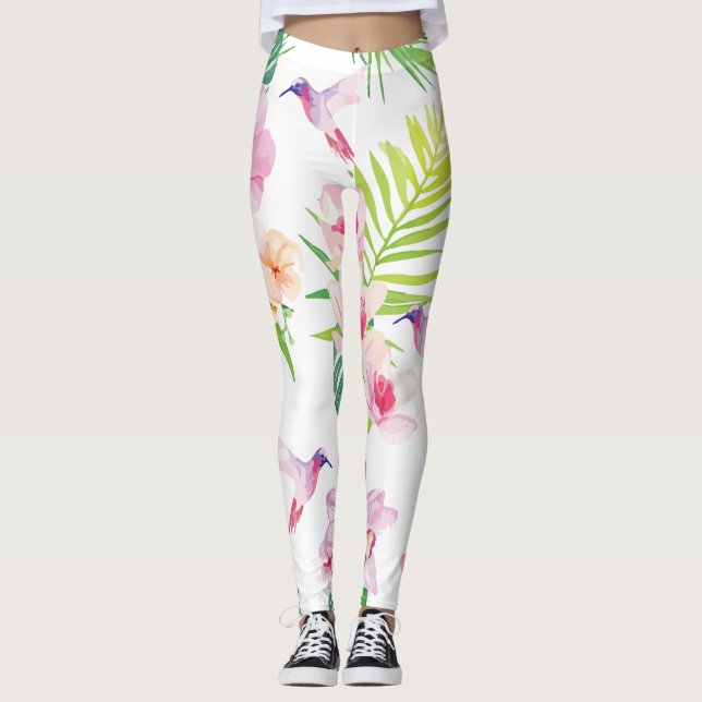 Leggings Jardin des colibris (Devant)