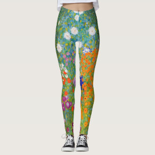 Leggings Jardin des fleurs par Gustav Klimt