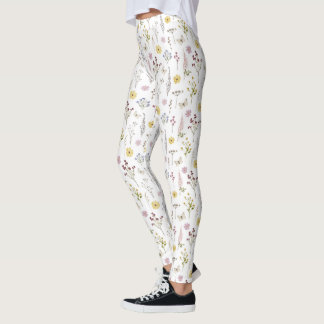 Leggings Jardin des prairies Fleurs sauvages printanières