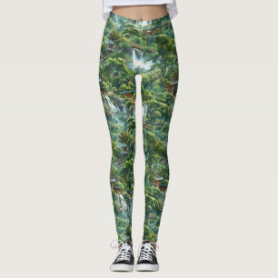 Leggings Jardin japonais avec les chutes Serene