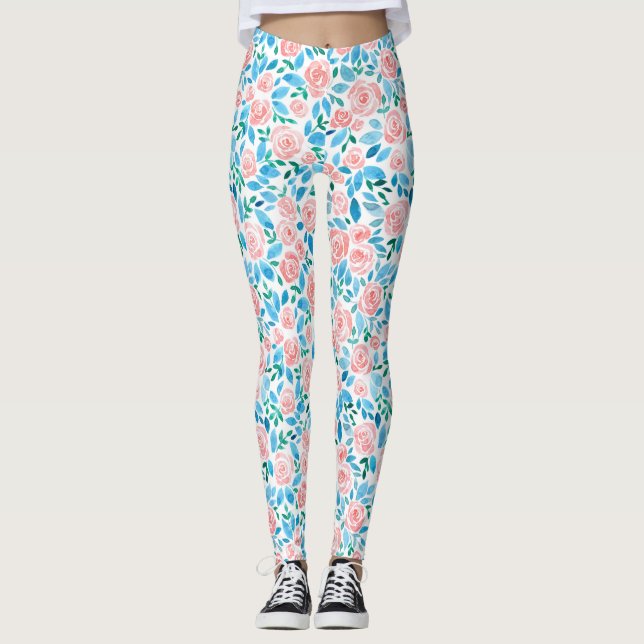Leggings Jardin rose 2 (Devant)